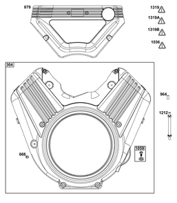 Blower Housing Group Diagram and Parts List for 61G477-0005-J1 400000 - 699999 Briggs and Stratton Engine